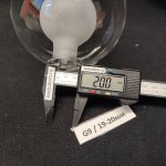 Плафон стекло двойное шар 120мм резьба G9 20мм MOD521PL Basic form