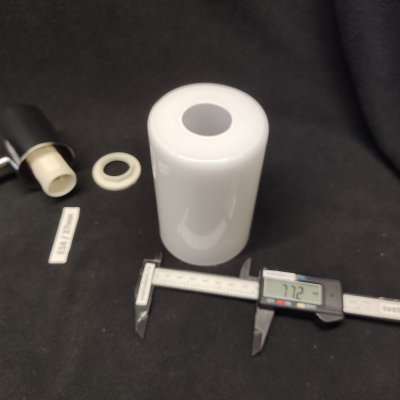 Плафон стекло цилиндр глазурь 80*120мм Е14 (32мм посадка) SLE1139 GESSI