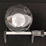 Плафон стекло прозрачное двойное 120мм с резьбой G9 20мм Vele Luce Dandelion VL1173