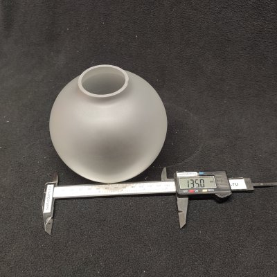 Плафон стекло полуматовое 135*115мм E27 (43мм посадка) для светильников Vitaluce V3948