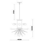 Подвесная люстра Vele Luce Aragonese VL1224P04