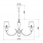 Подвесная люстра Vele Luce Bella VL2014L08