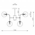Подвесная люстра Vele Luce Cielo VL2214L08