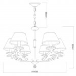 Подвесная люстра Vele Luce Daisy VL1063L08
