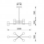 Подвесная люстра Vele Luce Federica VL1723L50