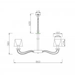 Подвесная люстра Vele Luce Olimpia VL1764L08