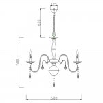 Подвесная люстра Vele Luce Rocca VL1794L06