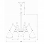 Подвесная люстра Vele Luce Squill VL1013L06