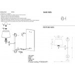 Светильник настенный бра Crystal lux POESIA AP1 BRASS