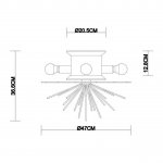 Потолочная люстра Vele Luce Aragonese VL1224L04