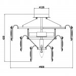 Потолочная люстра Vele Luce Orata VL1904L05