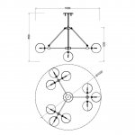 Потолочная люстра Vele Luce Universo VL2052L10
