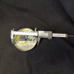 Потолочная чаша основание для светильника с зажимом для провода в цвете ХРОМ 100*25мм (5014)