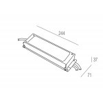 Блок питания ELG-240-24B 24V 10A 240W, размер: 244x71x37,5мм