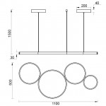 Подвесной светильник Vele Luce vl7244p04 molecola