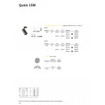 Ideal Lux QUICK 15W CRI90 3000K ON-OFF WH