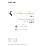 Ideal Lux QUICK 28W CRI80 3000K ON-OFF WH