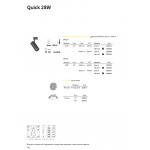 Ideal Lux QUICK 28W CRI90 3000K ON-OFF WH