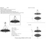 Crystal lux REINA V2 SP16 L1500 GOLD PEARL