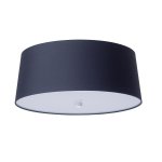 Потолочный светильник Relax P3 10 06g, металл (белый)/ткань (темно-серая), D50/H20см, 3хЕ27