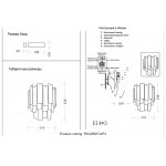 Светильник Crystal lux RICARDO AP3 BRASS