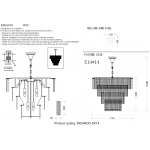 Crystal lux RICARDO SP14 BRASS