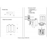 Светильник Crystal lux ROSE AP2 BRASS