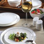 Белый лотос сервиз столовый 27 предметов 309 Royal Aurel