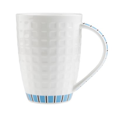 Канфаэль кружка белая с голубым рисунком 330 мл 1101 Royal Aurel