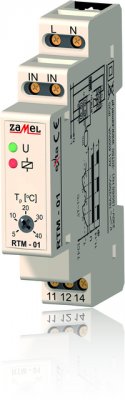 Zamel Терморегулятор теплого пола модульный 16А +5/+40°С на DIN рейку (датчик NTC-03 отдельно) (RTM-01) Zamel Терморегулятор теплого пола модульный 16А +5/+40°С на DIN рейку (датчик NTC-03 отдельно) (RTM-01)