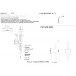 Crystal lux RUDOLFO AP2 BRASS