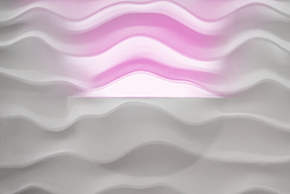 3D Дизайнерская панель из гипса SANDY-2 LED с радиопультом, 600x600 мм, 0,36 м2