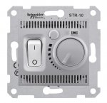 SE Sedna Алюминий Регулятор теплого пола 10А (SDN6000360)