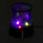 Ночник-проектор "Звёздное небо", 4 LED, (USB, адаптер в комплекте) или (4*ААА), пластик