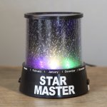 Ночник-проектор "Звёздное небо", 4 LED, (USB, адаптер в комплекте) или (4*ААА), пластик