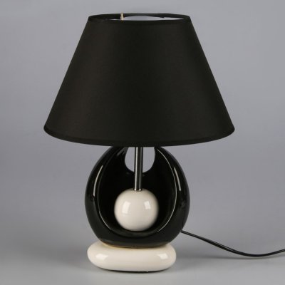 Светильник настольный "Жемчужина" чёрное серебро 220V/E14 max 40Вт 36,5х26х,5х26,5 см