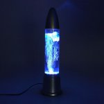 Светильник ночник Лавалампа "Аквариум с 12 LED", h=41см (V220)