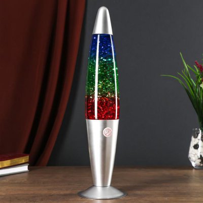 Светильник гель блеск Светильник гель блеск "Ракета перелив" МИКС 41,5х10,5х10,5 см