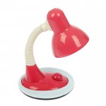 Лампа настольная Е27 40Вт, с выкл. (220В) розовая 25х17х17 см