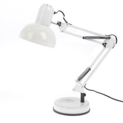 Лампа настольная 810 "Деко, белая" E27 40W