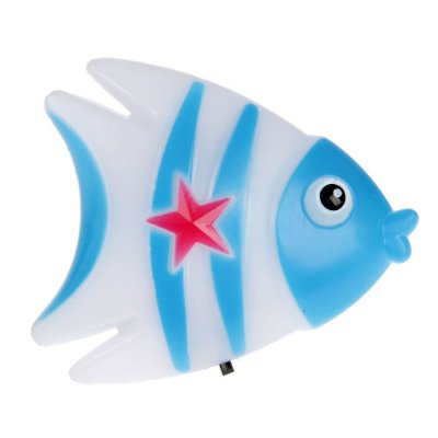 Ночник 4 диода "Рыбка" 220V МИКС 7,5х9х2 см