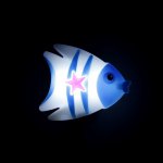 Ночник 4 диода "Рыбка" 220V МИКС 7,5х9х2 см