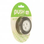 Ночник-пушлайт "Круг" 3 диода, 3ААА чёрный 2,5х6,5х6,5 см