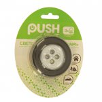 Ночник-пушлайт "Круг" 4 диода, 3ААА чёрный 2,5х6,5х6,5 см