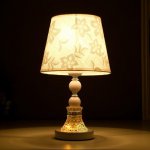 Лампа настольная "Розы" Е27 220В низ с подсветкой, диоды 39,5х23х23 см