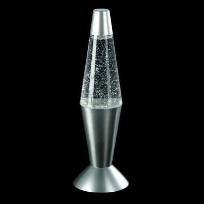 Светильник ночник Лавалампа "Смерч" серебро 32 см