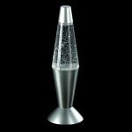 Светильник ночник Лавалампа "Смерч" серебро 32 см