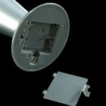 Светильник ночник Лавалампа "Смерч" серебро 32 см