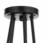 Люстра "Узел" E27 5х40Вт черный 85х85х40 см