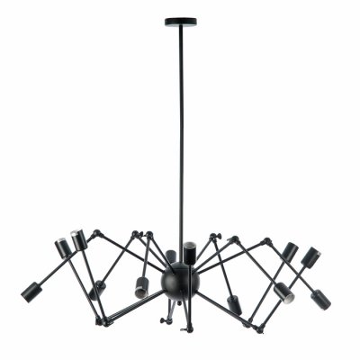 Люстра "Краб" E27 12х40Вт черный 80х80х100 см